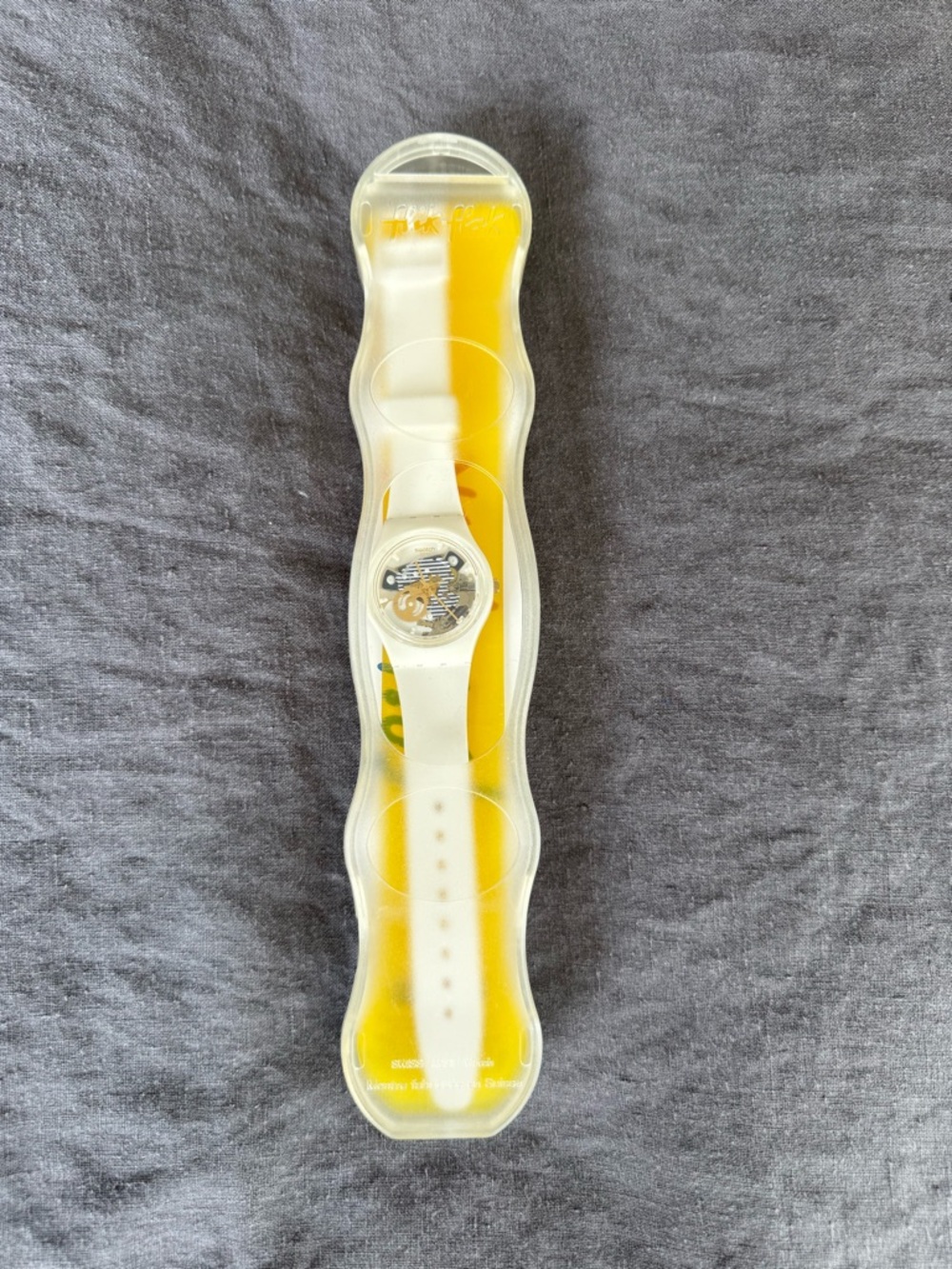 White Swatch Flik Flak children's watch